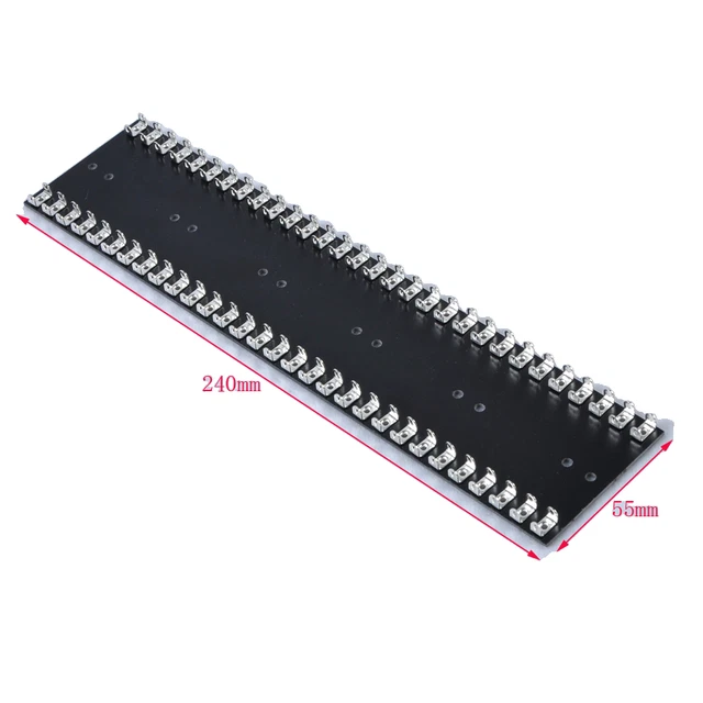1pc 240x55mm Terminal Turret Tag 60Pins Board Strip Guitar Tube Amp Audio DIY 3