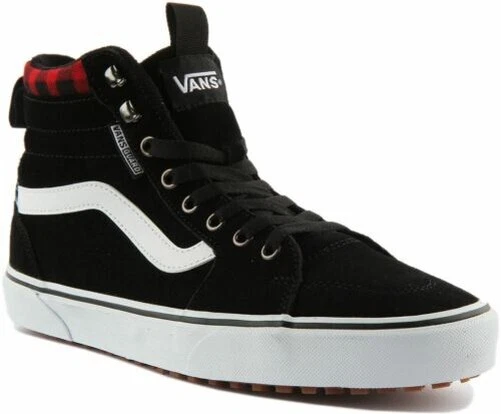 VANS FILMORE HI Uomo con Lacci Scarpe Caviglia Alta Nero Bianco Misura UK 7 12 EUR 90 11 PicClick IT