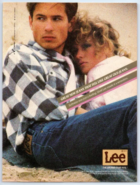 LEE JEANS DENIM GEREAT JEANS THAT FEEL LIKE OLD JEANS 1986 Print Ad 8