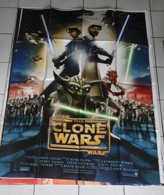 Affiche cinema 120x160 STAR WARS THE CLONE WARS