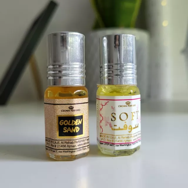 Al Rehab  Soft + Golden Sand Oil Perfume 3ml X 2