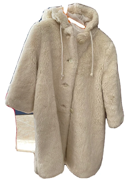 Giacca Pelliccia Sintetica Bambina Bianco Mis 6 Anni