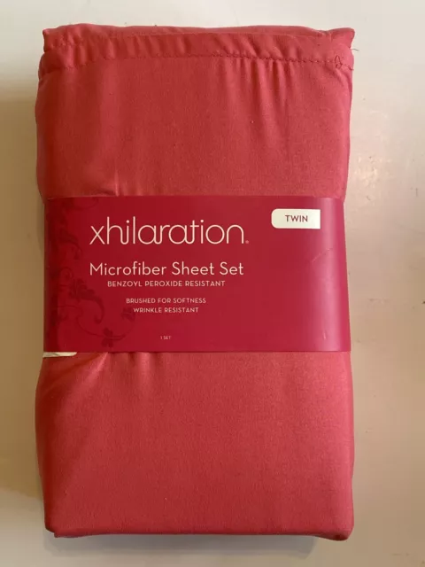 xhilaration 3-Pc LIGHT PINK Microfiber Sheet Set Size Twin NEW xhilaration 3-Pc LIGHT PINK Microfiber Sheet Set Size Twin NEW