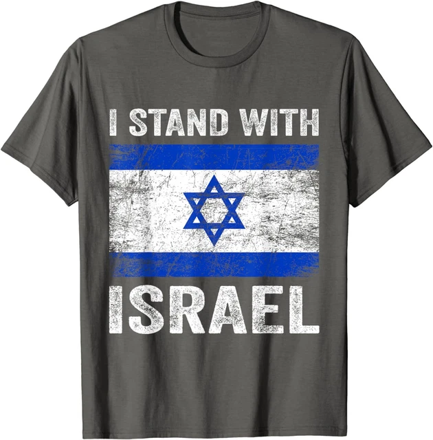 Click Israel SUPPORT ISRAEL I Stand With Israel Israeli Flag Unisex T-Shirt EUR 20 ...