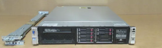 Servidor en rack HP Proliant DL380p GEN8 2x 8 núcleos E5-2690 32 GB RAM 8x 2,5" bahías 2U