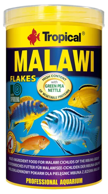 Tropical Malawi 1000 ML Flakes Premium Flocon Barschfutter pour Cychlidés