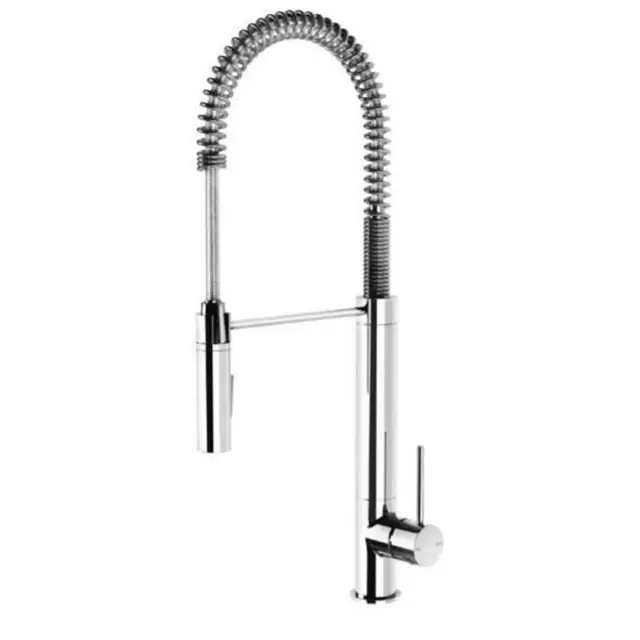 New Spring Sink Mixer Slimline Chrome Gooseneck Tap Phoenix Tapware Vivid VS736