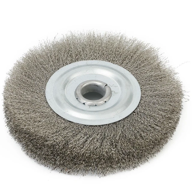 Reliable 5 Inch Stainless Steel Wire Wheel Brush Bench Grinder Deburring Tool