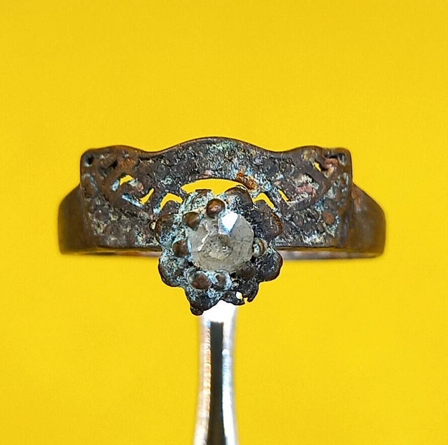 Extremely Rare Ancient Old Antique Bronze Viking- Style Ring Amazing -Artifact