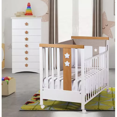 Bebex Lettino + Settimino Orion Bianco Naturale