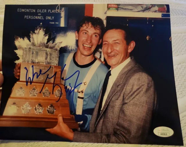 WAYNE GRETZKY Edmonton Oilers signed autographed Vintage 8x10 PHOTO jsa Coa