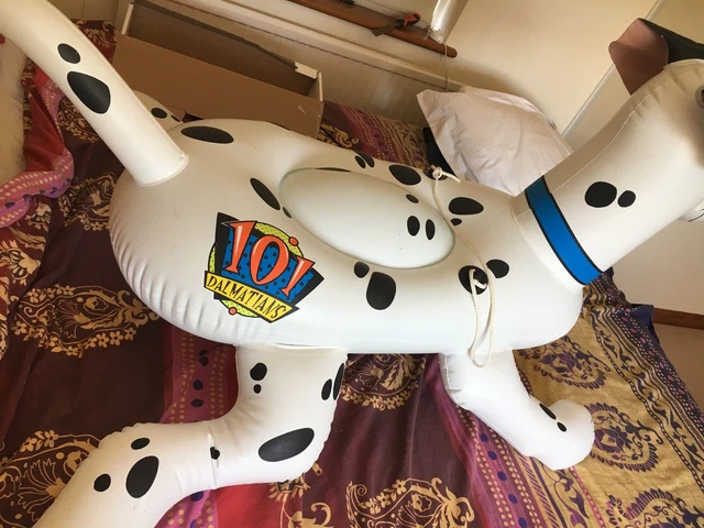 RARE INFLATABLE DISNEY 101 Dalmatians Pongo ride on pool toy vintage £ ...