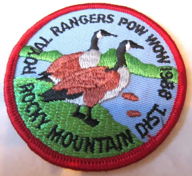 Pow Wow 1988 Rocky Mountain Dist. Royal Ranger Uniform Patch