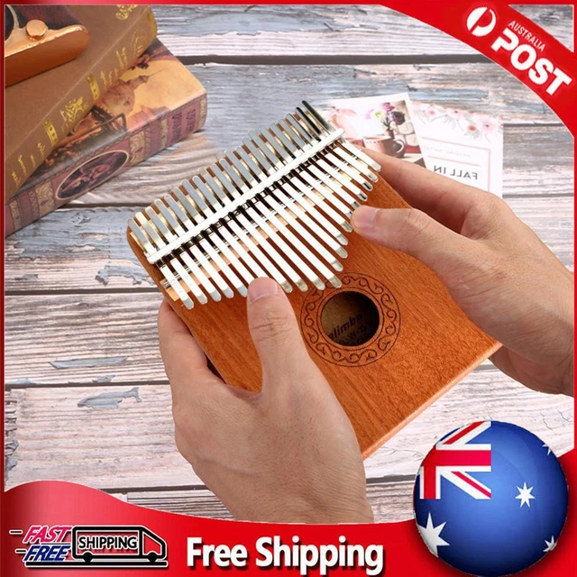 Wooden Kalimba 21 Key Finger Thumb Piano Mbira Acacia Musical Instrument Gift