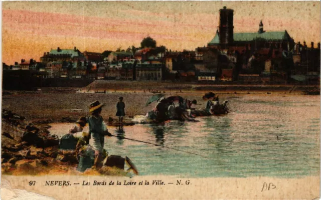 CPA NEVERS - Les Bords de la Loire et la Ville (456998)