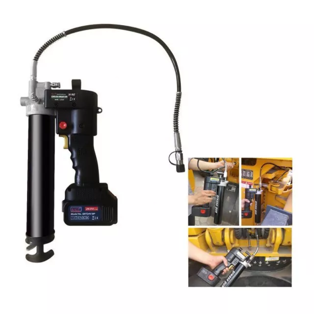Portable Electric Grease Gun Fully Automatic Syringe Oil Grease Gun 21V