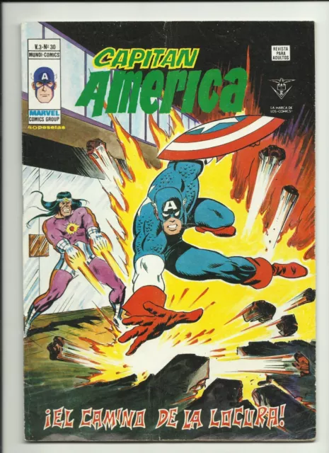 Mundi Comics - Capitan America Vol 3 #30 Spanish Ed. 160 161 Solarr Captain 1974