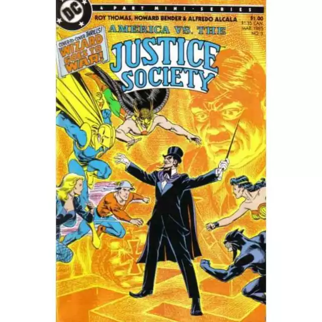 America vs. the Justice Society #3 in Near Mint condition. DC comics [w~