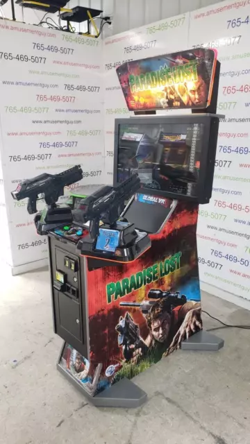 Aliens Extermination in a Paradise Lost Cabinet COIN-OP Arcade Video Game