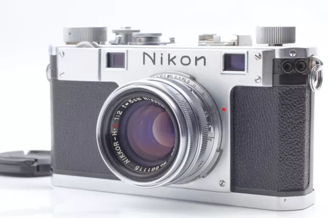 [Cerca de MINT] Cámara de película con telémetro Nikon S de 35 mm Lente MF...