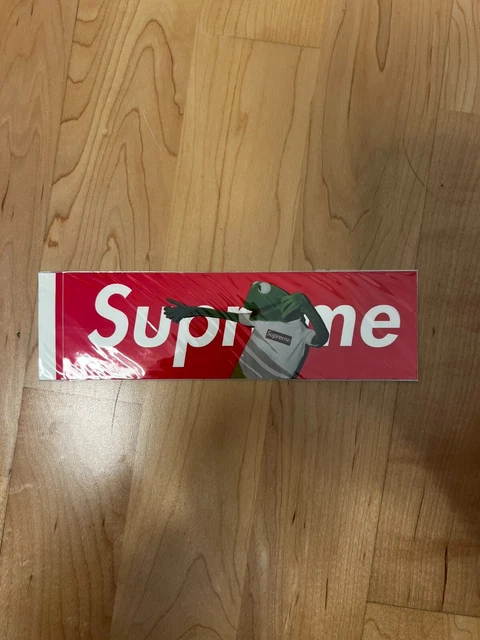 SUPREME KERMIT THE Frog Box Logo Sticker red SS08 EUR 120,00