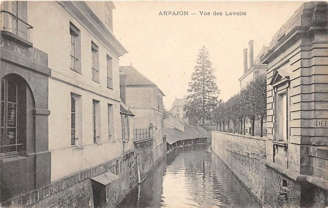 Cpa 91 Arpajon Vue Des Lavoirs