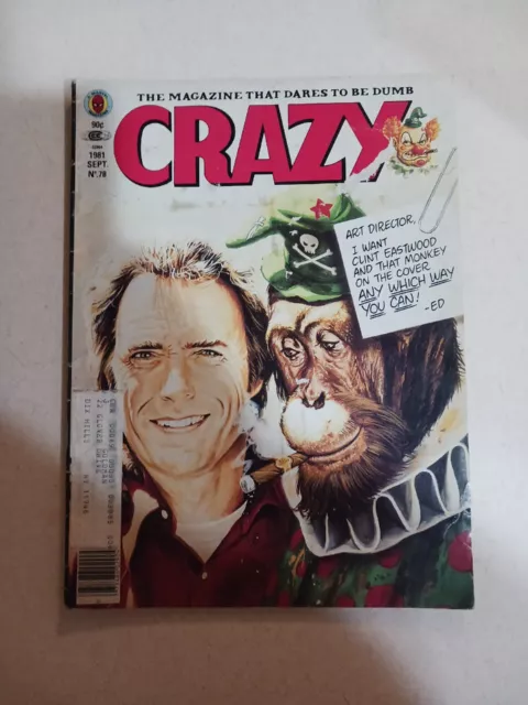 Crazy (Magazine) #78 FN; Marvel | Clint Eastwood