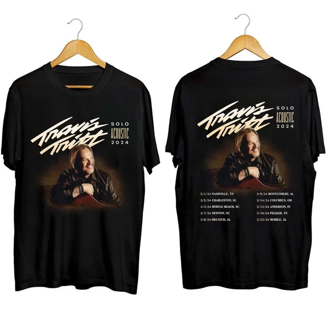 DESCRIPTION EDIT TRAVIS Tritt Solo Acoustic Tour 2024 Gift Fan TShirt