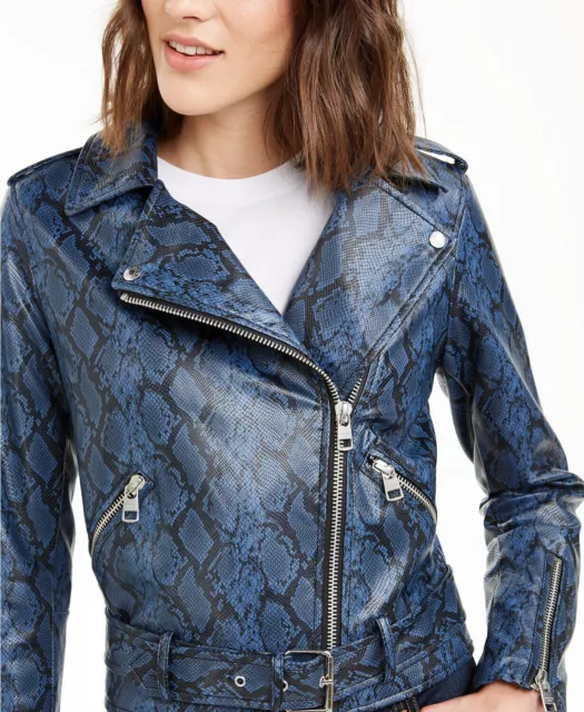 Calvin Klein Jeans Faux-Leather Moto Jacket 5B 1701 3