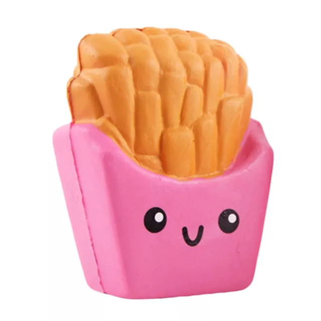 Squeeze Toy Mini French Fries Shaped Stress Reliever Slow Rising Cream Scente