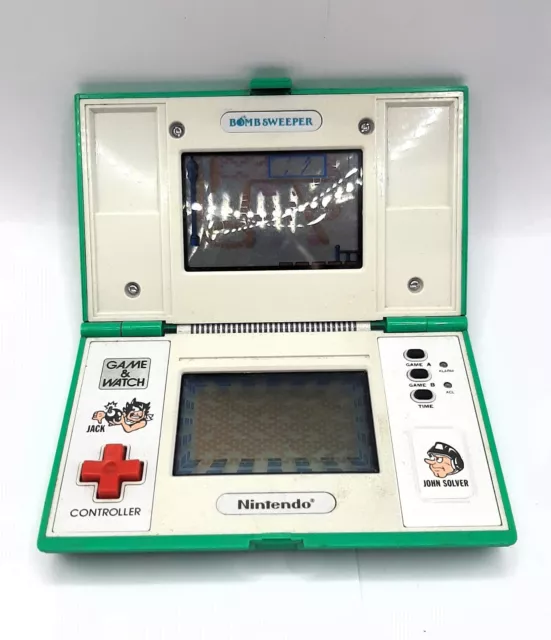 Nintendo Bombsweeper Game & Watch Multi-Screen Vintage 1987 Game *WORKING*