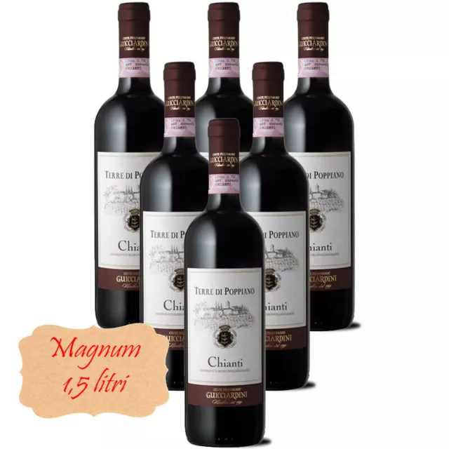 Vino Rosso Chianti DOCG Le Terre di Poppiano e Mandorlaia MAGNUM 1,5 litri 6 bt.