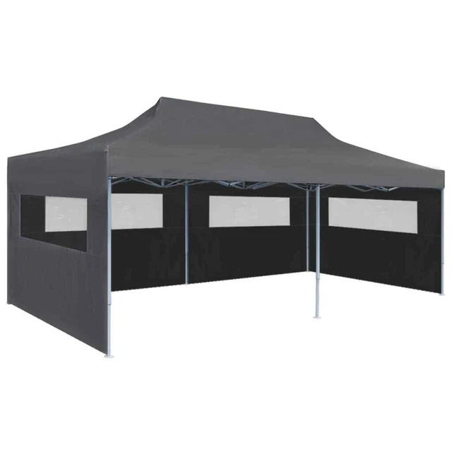 Partyzelt groß 3x6m Pavillon faltbar Gartenzelt Feierzelt BBQ-Zelt Pop-Up Zelt