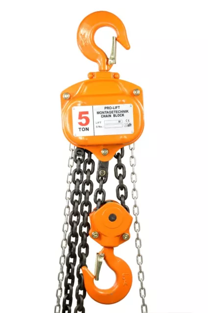 5t Kettenzug Flaschenzug manual Hoist capacity 5ton Seilzug Winden CB50CJ  00207