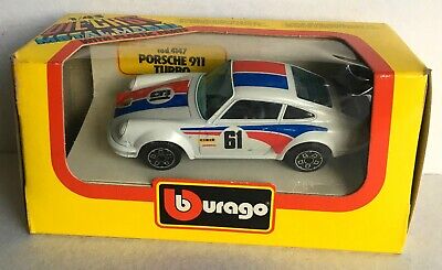 1/43 Bburago Porsche 911 Turbo N°61 Boite Livraison Domicile 