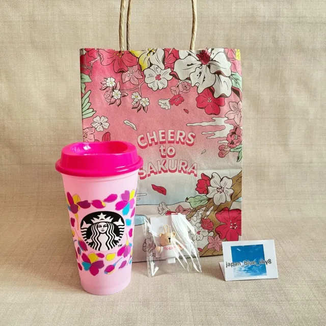 Starbucks JAPAN  SAKURA Cherry Blossom2024 Color Change Reusable Cup Bearista