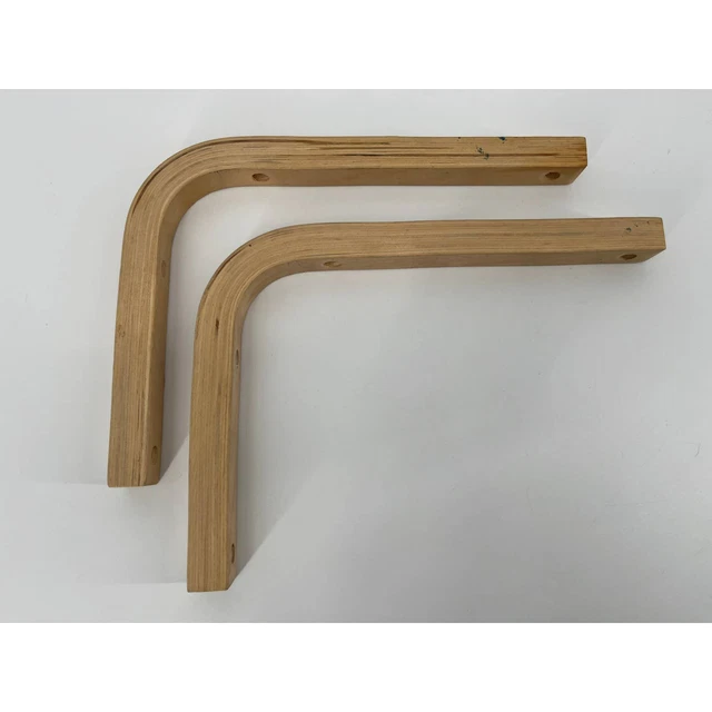 Ikea Sigfrid Wooden Shelf Bracket Set of 2 6 7/8" x 9" Brown 166.920.09