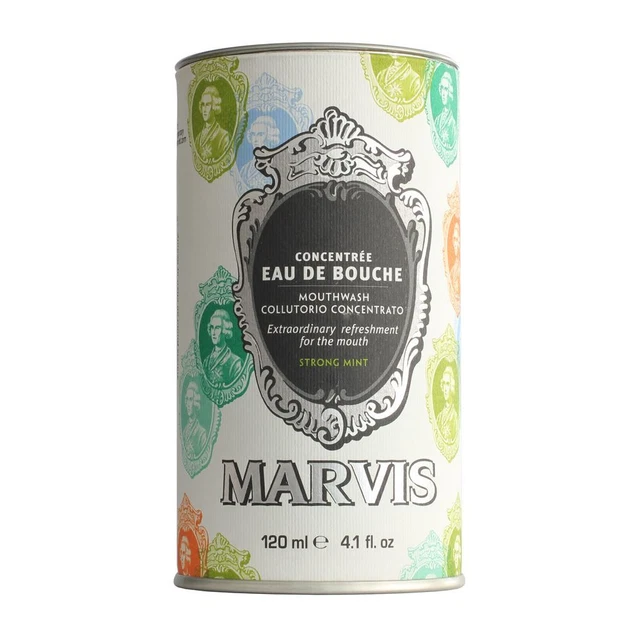 Marvis Concentree eau de bouche fuerte como nuevo enjuague bucal de lujo 120 ml