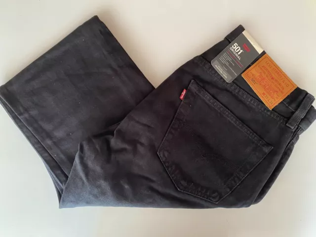NEW Levis 501 Jeans Stonewash Blue Black Denim Genuine Straight Fit BNWT  Levi