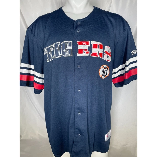 Detroit Tigers MLB True Fan USA Flag Jersey Blue Men's XL Detroit Tigers MLB True Fan USA Flag Jersey Blue Men's XL