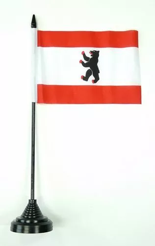 Fahne / Tischflagge Berlin 10 x 15 cm Tischfahne Flagge