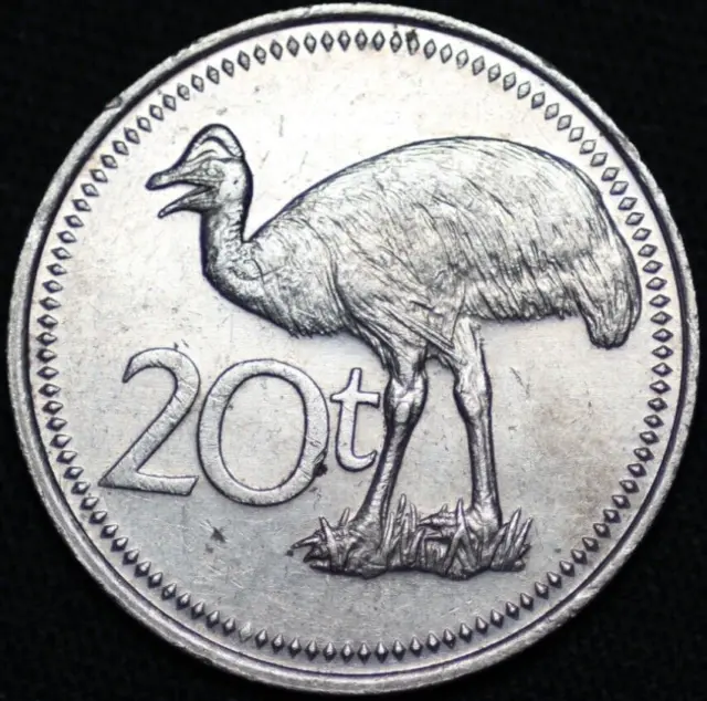 PAPUA NEW GUINEA ~ 1981 ~ 20 Toea ~ Quality Foreign Coin ☘️ G - #130 ☘️