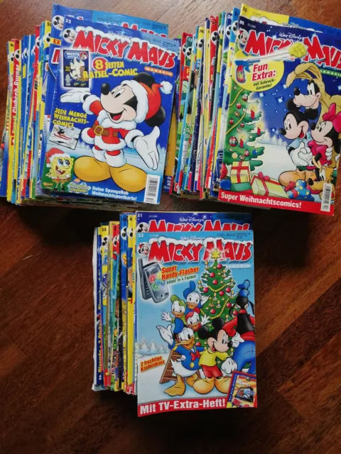 146 Stück Micky Maus Hefte  Jahrgang  41x 2002,2003und 2004 komplett