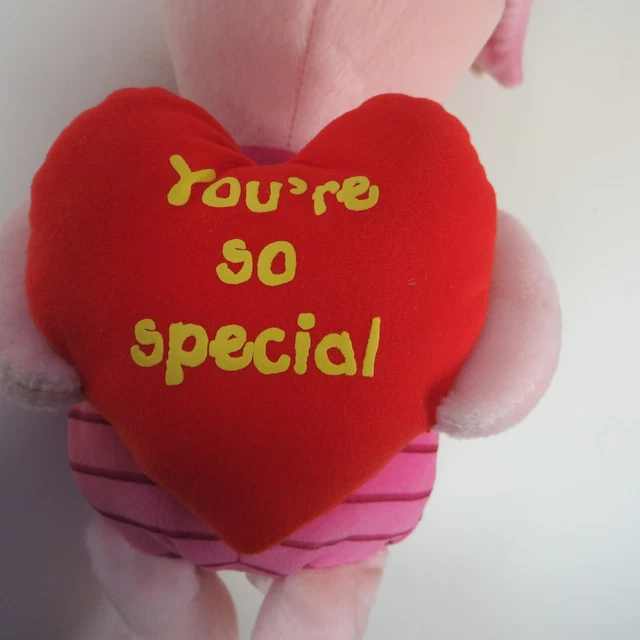 DISNEY PIGLET WINNIE The Pooh You're So Special Heart Plush Soft Toy ...