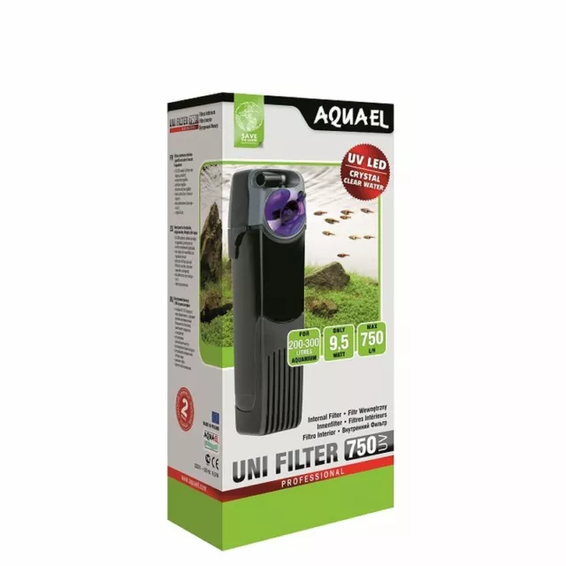 Aquael Unifilter 750 UV Aquarium Innenfilter mit UV-C Entkeimer