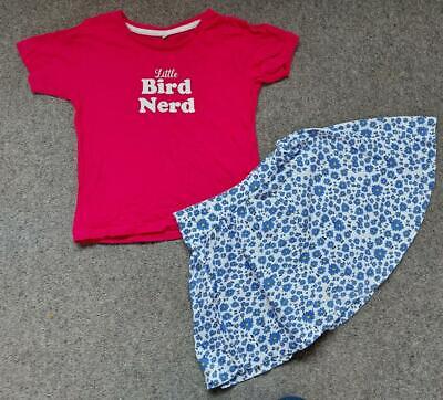 Lovely 2 Piece Outfit, T Shirt Top/Skirt, 3-4/4-5 Years, 110Cm