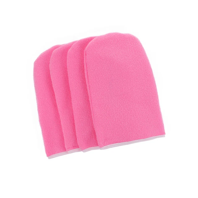 2 pares de guantes guantes de baño parafina cera delineadores manos