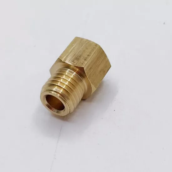 Female 7/16" UNF to  Male M12x1.5  Brass Sump Plug Fitting Thread Adapter