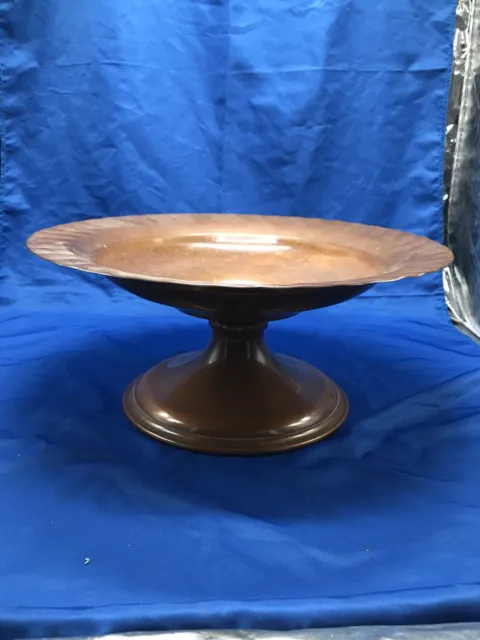 Vintage Art Deco  Style Copper Fruit Bowl Centrepiece Charger