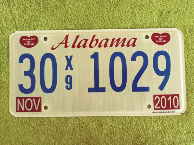 US Kennzeichen Nummernschild License Plate USA TEXAS ALABAMA 30 1029🇺🇸